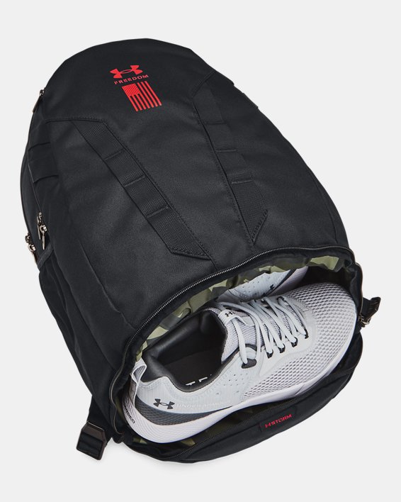 UA Hustle 5.0 Backpack, Black, pdpMainDesktop image number 4